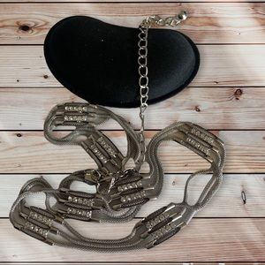Women’s Chain Link Silver Belt Size Small